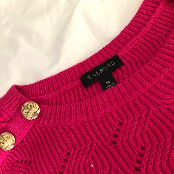 Talbots pink long sleeve sweater - Picture 2 of 4